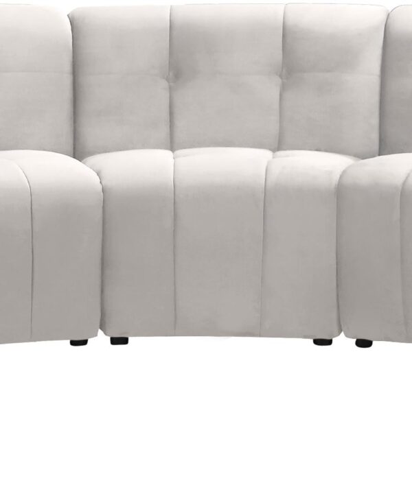 Limitless Cream Velvet 7pc. Modular Sectional - Luxe Home Furnishings (Jersey City, NJ)