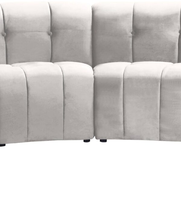 Limitless Cream Velvet 8pc. Modular Sectional - Luxe Home Furnishings (Jersey City, NJ)