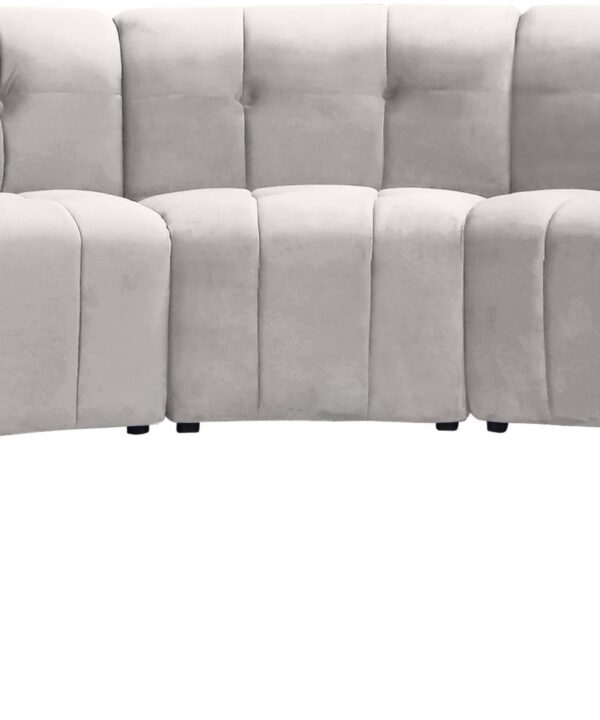 Limitless Cream Velvet 9pc. Modular Sectional - Luxe Home Furnishings (Jersey City, NJ)
