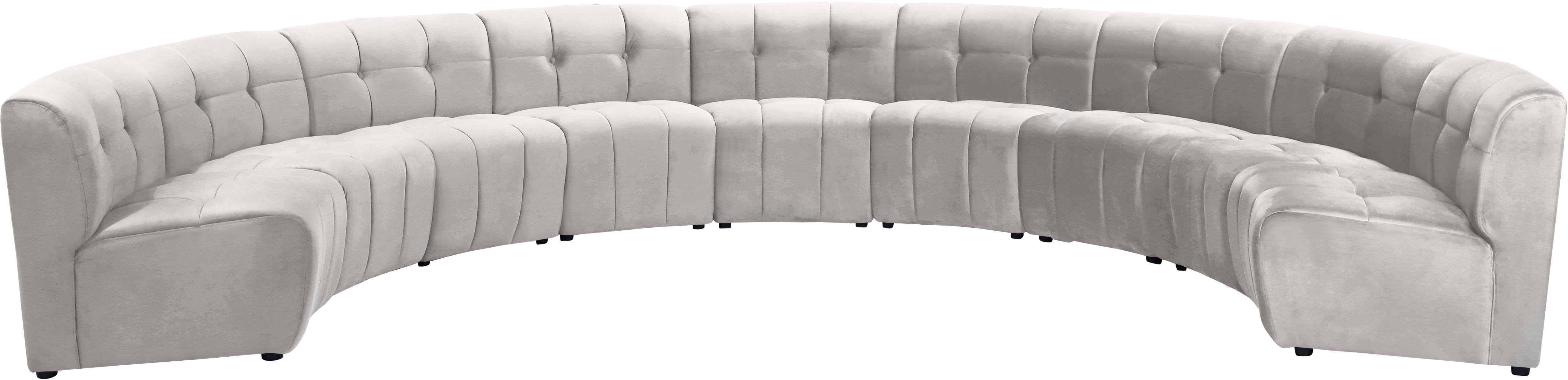 Limitless Cream Velvet 9pc. Modular Sectional - Luxe Home Furnishings (Jersey City, NJ)