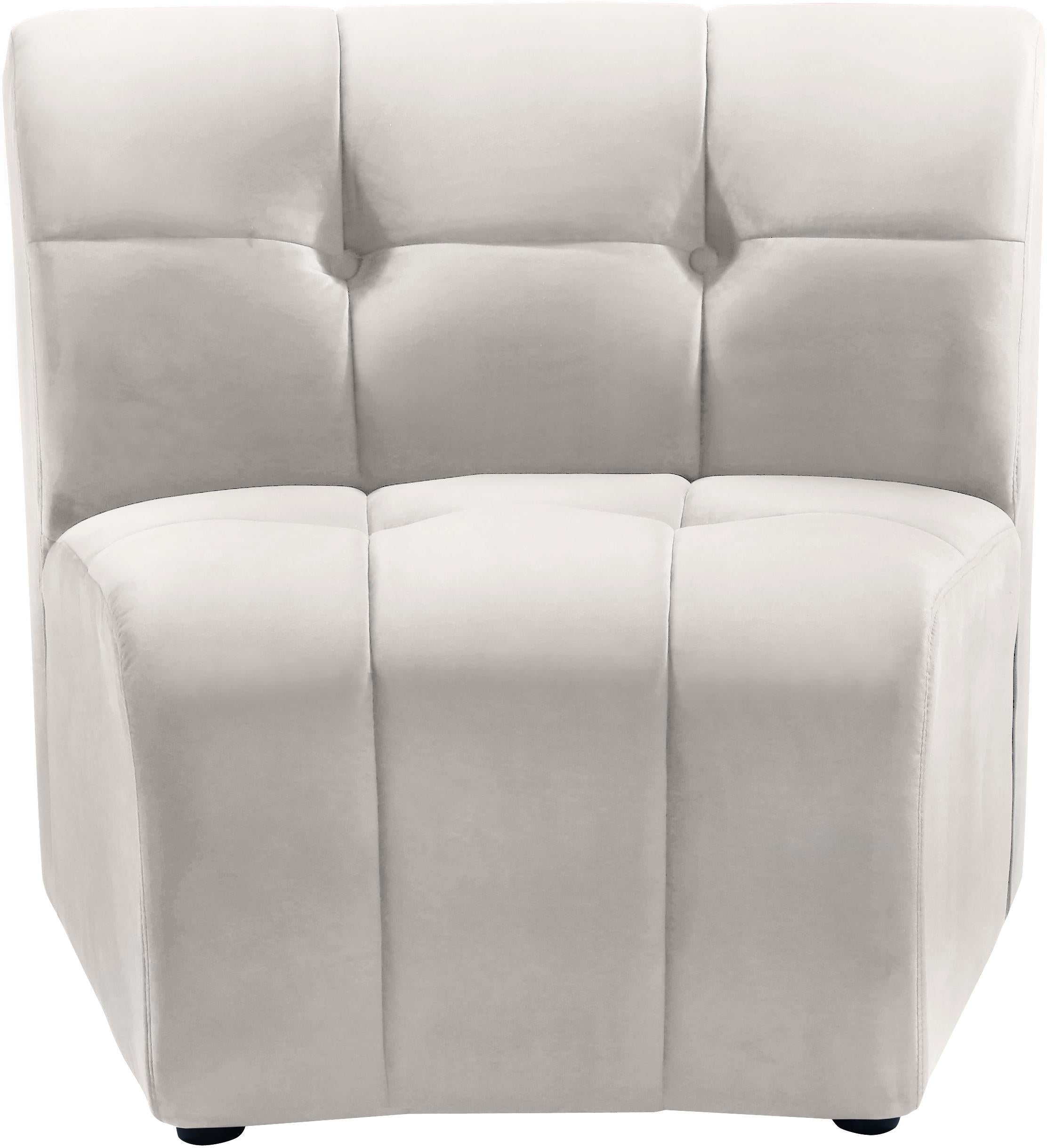 Limitless Cream Velvet Modular Chair - Luxe Home Furnishings (Jersey City, NJ)