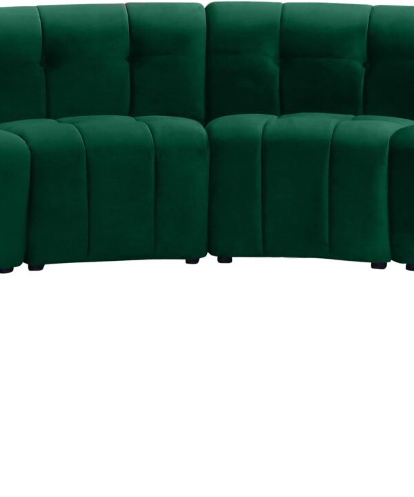 Limitless Green Velvet 10pc. Modular Sectional - Luxe Home Furnishings (Jersey City, NJ)