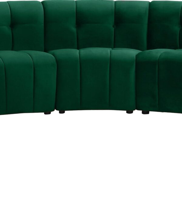 Limitless Green Velvet 11pc. Modular Sectional - Luxe Home Furnishings (Jersey City, NJ)