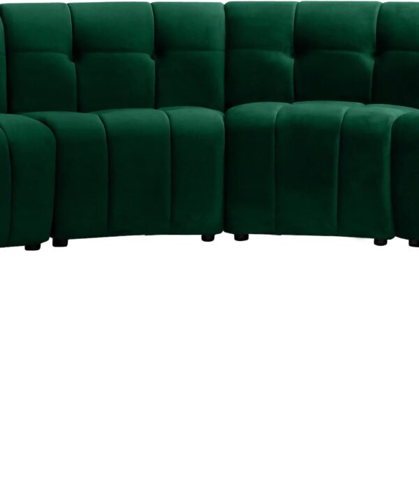 Limitless Green Velvet 12pc. Modular Sectional - Luxe Home Furnishings (Jersey City, NJ)