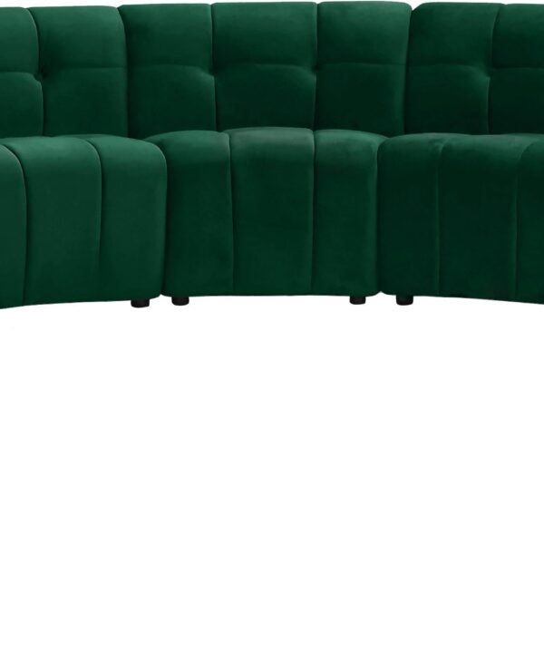 Limitless Green Velvet 13pc. Modular Sectional - Luxe Home Furnishings (Jersey City, NJ)