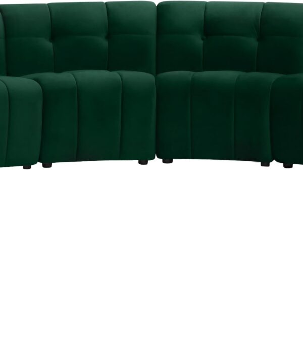 Limitless Green Velvet 14pc. Modular Sectional - Luxe Home Furnishings (Jersey City, NJ)