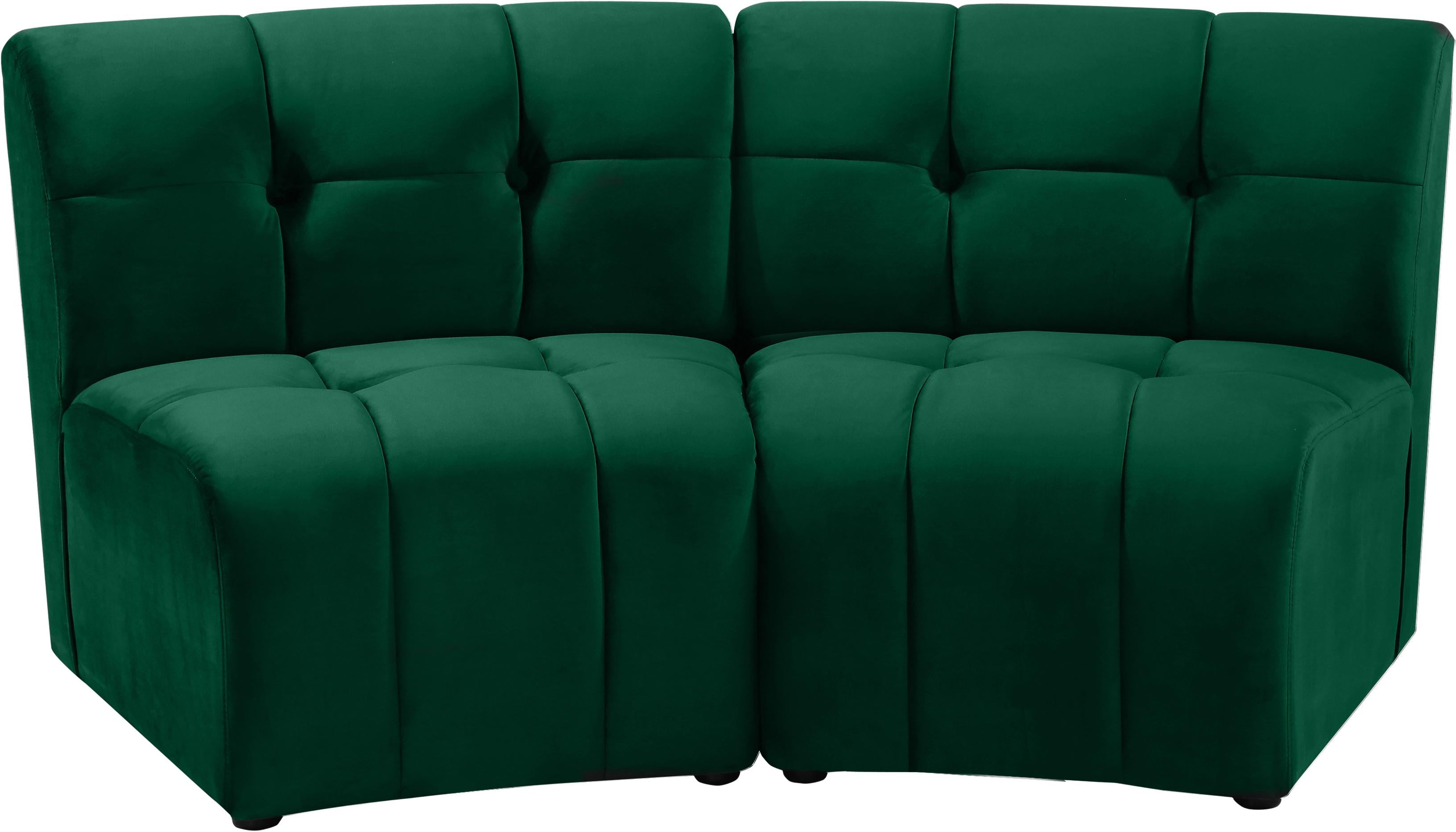 Limitless Green Velvet 2pc. Modular Sectional - Luxe Home Furnishings (Jersey City, NJ)