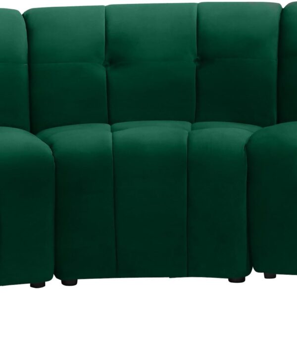 Limitless Green Velvet 5pc. Modular Sectional - Luxe Home Furnishings (Jersey City, NJ)