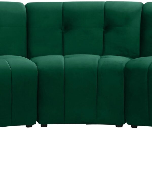 Limitless Green Velvet 7pc. Modular Sectional - Luxe Home Furnishings (Jersey City, NJ)