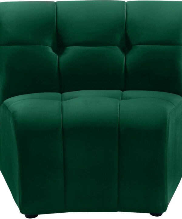 Limitless Green Velvet Modular Chair - Luxe Home Furnishings (Jersey City, NJ)