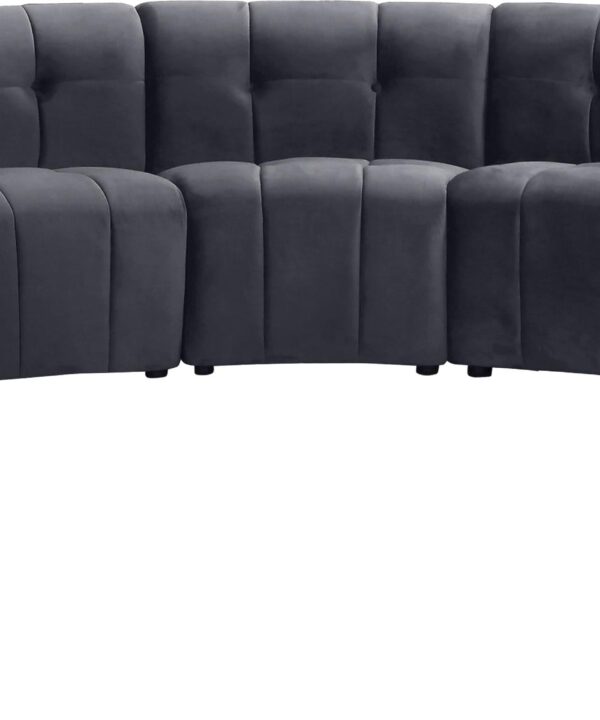 Limitless Grey Velvet 11pc. Modular Sectional - Luxe Home Furnishings (Jersey City, NJ)