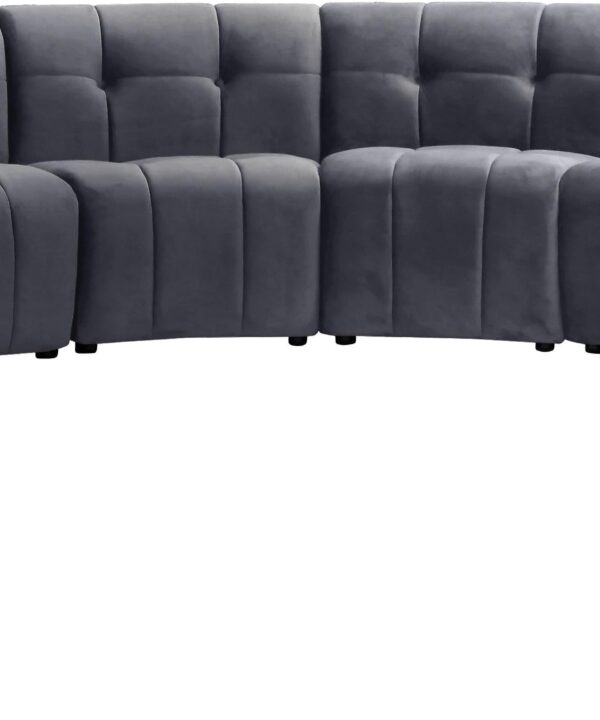 Limitless Grey Velvet 12pc. Modular Sectional - Luxe Home Furnishings (Jersey City, NJ)
