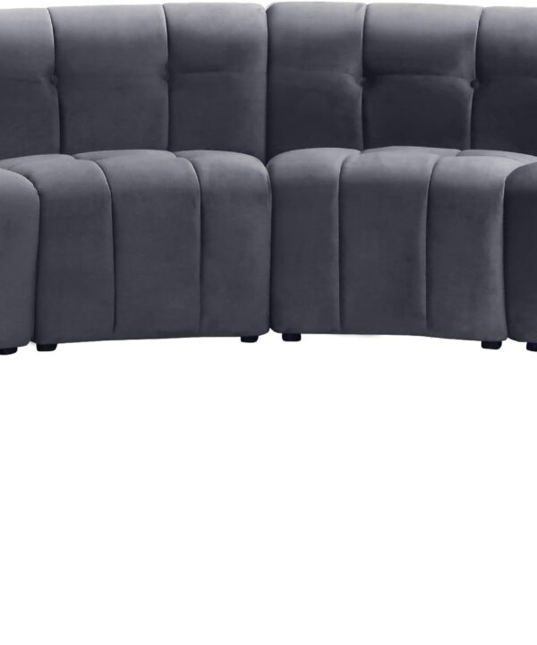Limitless Grey Velvet 10pc. Modular Sectional - Luxe Home Furnishings (Jersey City, NJ)