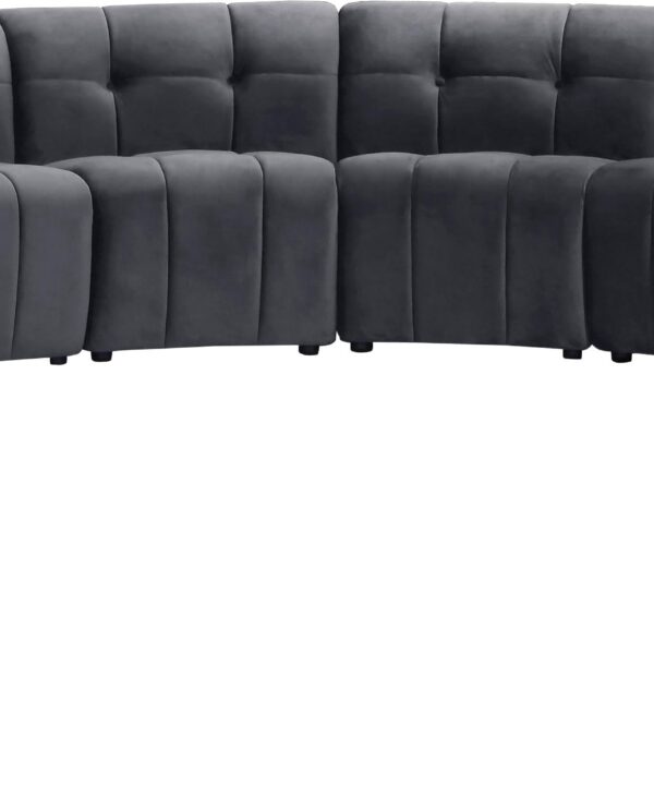 Limitless Grey Velvet 14pc. Modular Sectional - Luxe Home Furnishings (Jersey City, NJ)