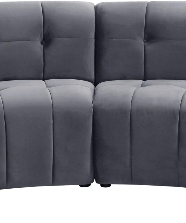 Limitless Grey Velvet 4pc. Modular Sectional - Luxe Home Furnishings (Jersey City, NJ)