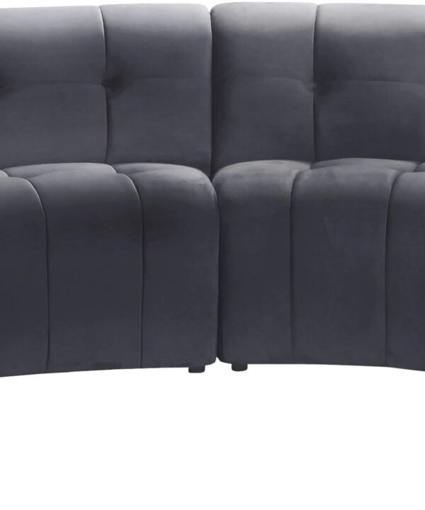 Limitless Grey Velvet 6pc. Modular Sectional - Luxe Home Furnishings (Jersey City, NJ)