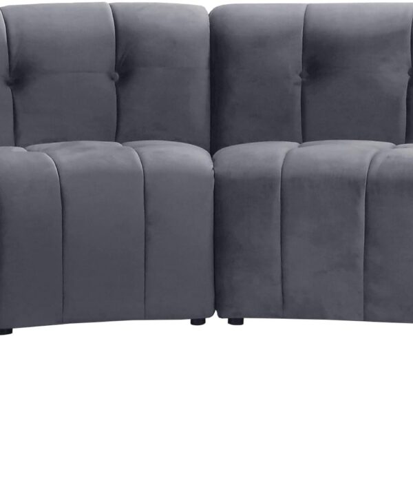Limitless Grey Velvet 8pc. Modular Sectional - Luxe Home Furnishings (Jersey City, NJ)