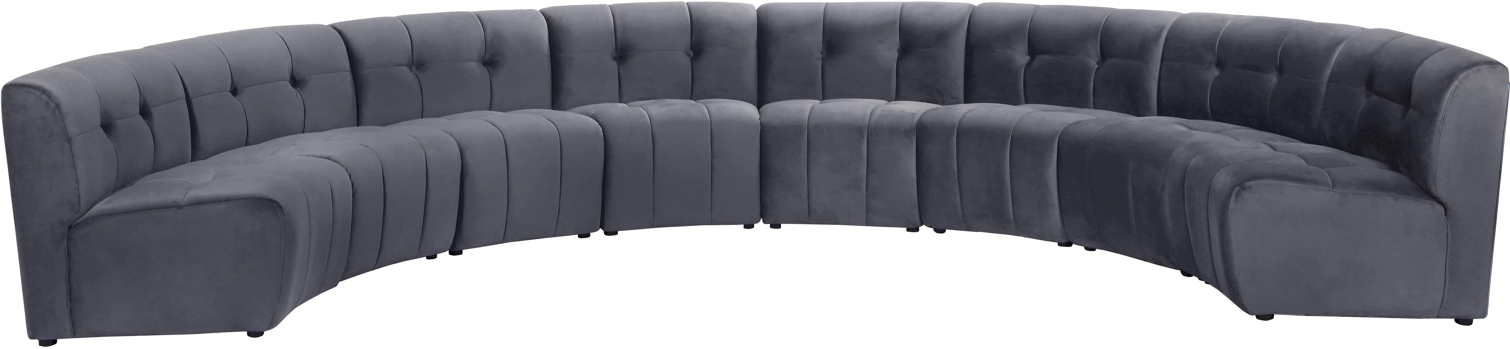 Limitless Grey Velvet 8pc. Modular Sectional - Luxe Home Furnishings (Jersey City, NJ)