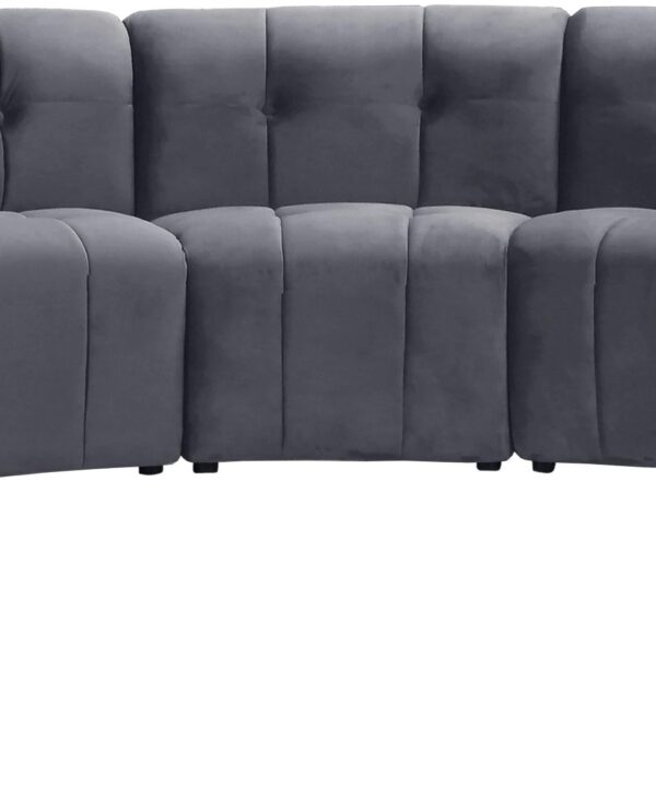 Limitless Grey Velvet 9pc. Modular Sectional - Luxe Home Furnishings (Jersey City, NJ)