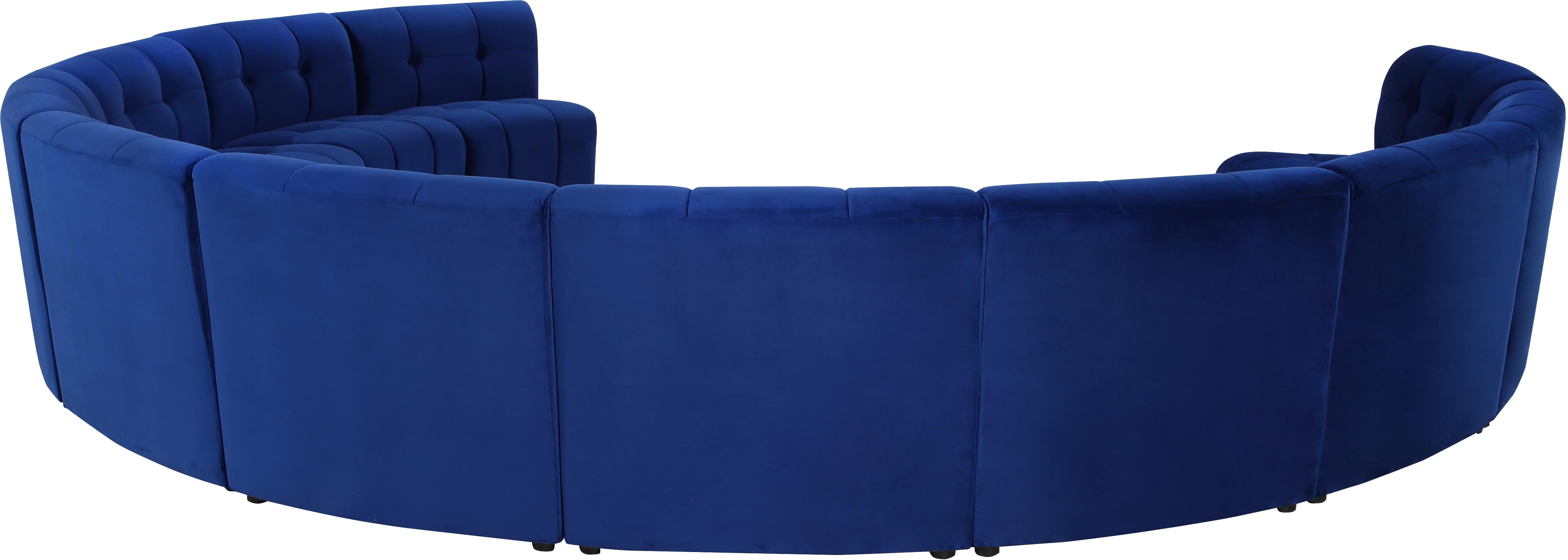 Limitless Navy Velvet 11pc. Modular Sectional - Luxe Home Furnishings (Jersey City, NJ)