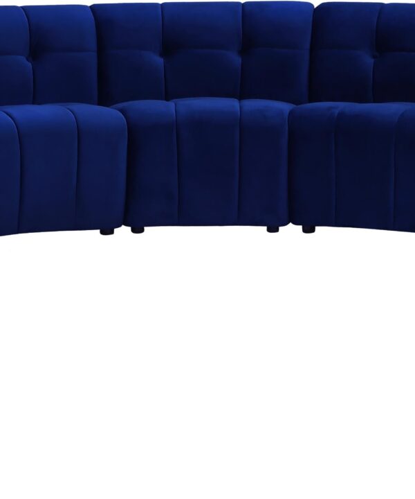 Limitless Navy Velvet 13pc. Modular Sectional - Luxe Home Furnishings (Jersey City, NJ)