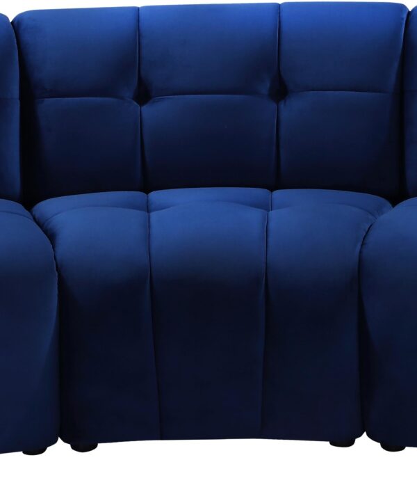 Limitless Navy Velvet 3pc. Modular Sectional - Luxe Home Furnishings (Jersey City, NJ)