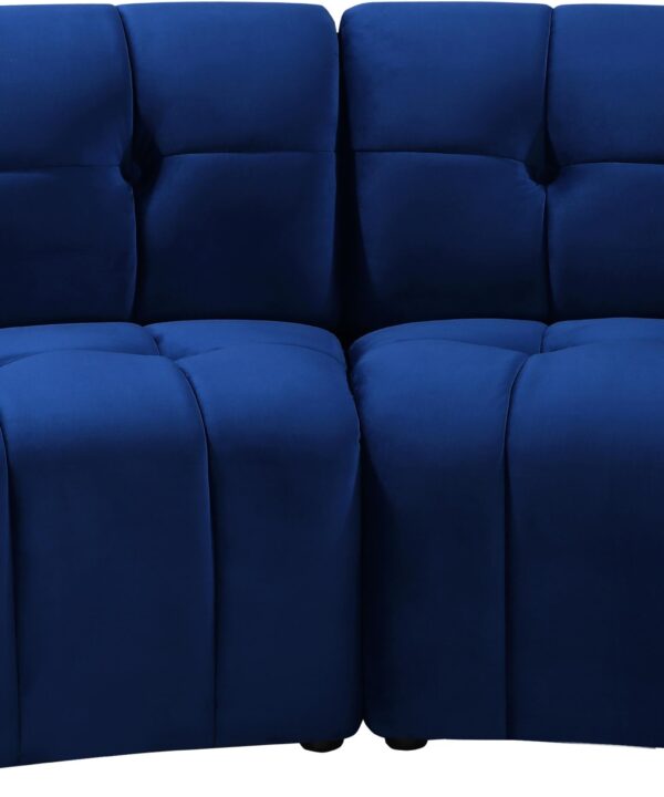 Limitless Navy Velvet 2pc. Modular Sectional - Luxe Home Furnishings (Jersey City, NJ)