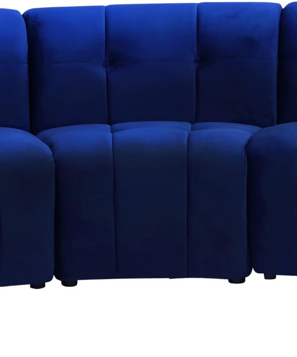 Limitless Navy Velvet 5pc. Modular Sectional - Luxe Home Furnishings (Jersey City, NJ)