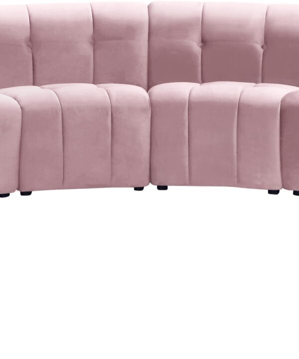 Limitless Pink Velvet 10pc. Modular Sectional - Luxe Home Furnishings (Jersey City, NJ)