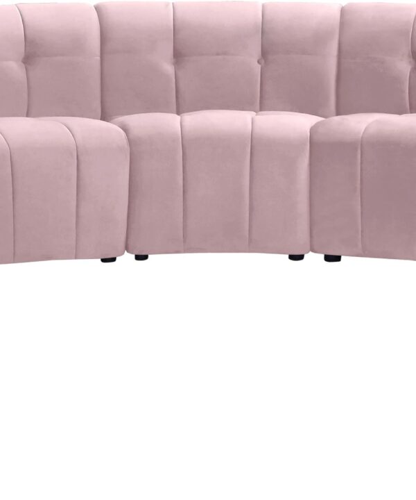 Limitless Pink Velvet 11pc. Modular Sectional - Luxe Home Furnishings (Jersey City, NJ)