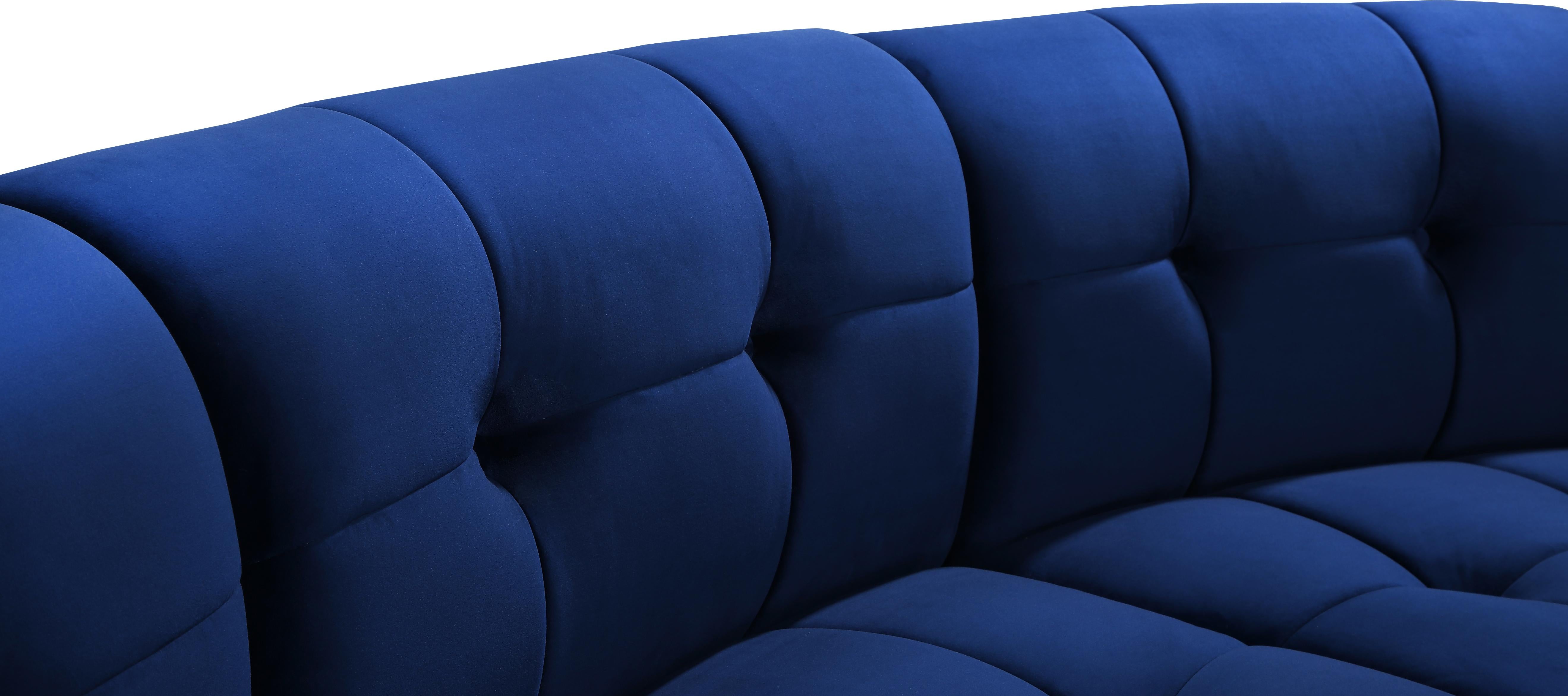 Limitless Navy Velvet 11pc. Modular Sectional - Luxe Home Furnishings (Jersey City, NJ)
