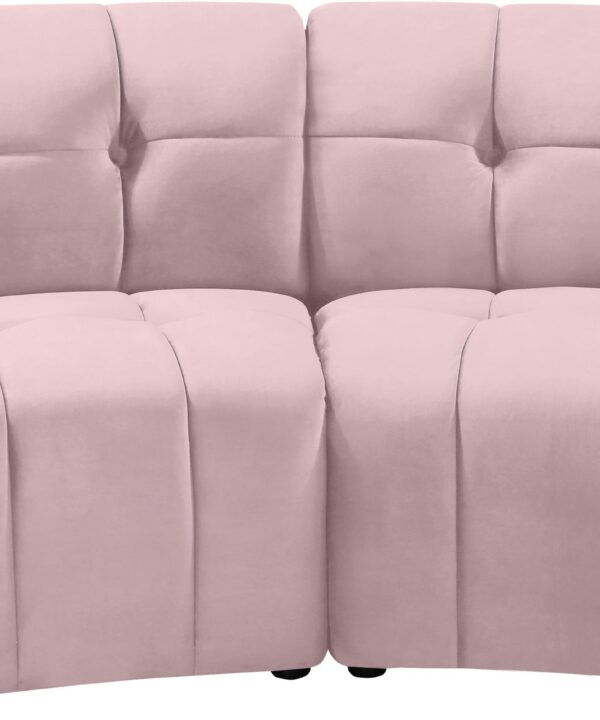 Limitless Pink Velvet 2pc. Modular Sectional - Luxe Home Furnishings (Jersey City, NJ)