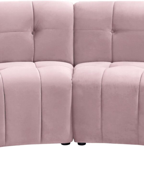 Limitless Pink Velvet 4pc. Modular Sectional - Luxe Home Furnishings (Jersey City, NJ)