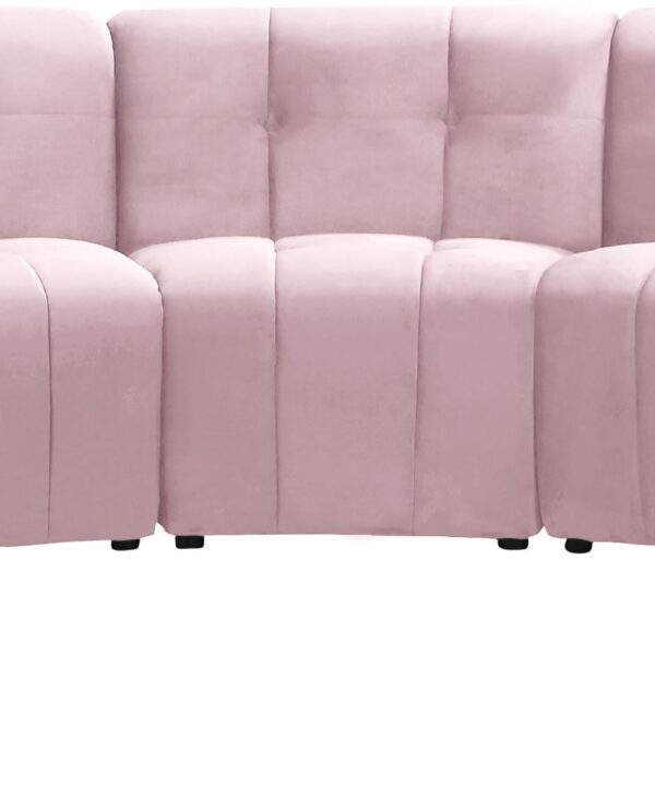 Limitless Pink Velvet 7pc. Modular Sectional - Luxe Home Furnishings (Jersey City, NJ)