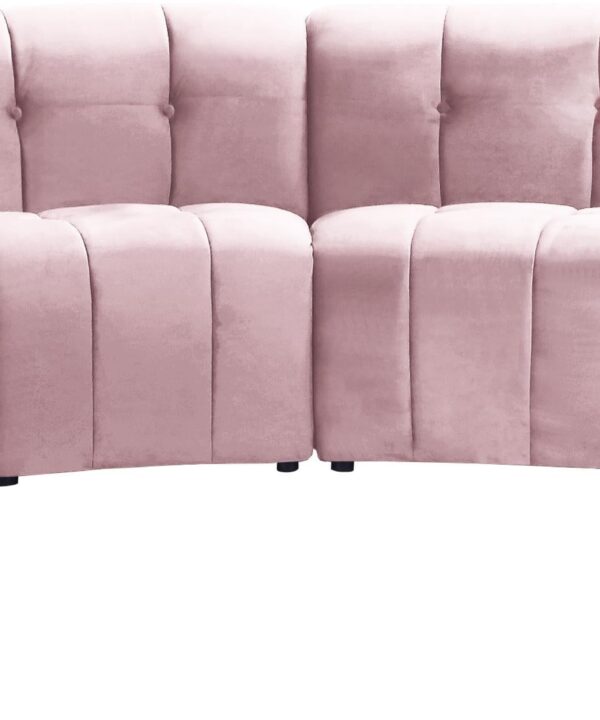 Limitless Pink Velvet 8pc. Modular Sectional - Luxe Home Furnishings (Jersey City, NJ)