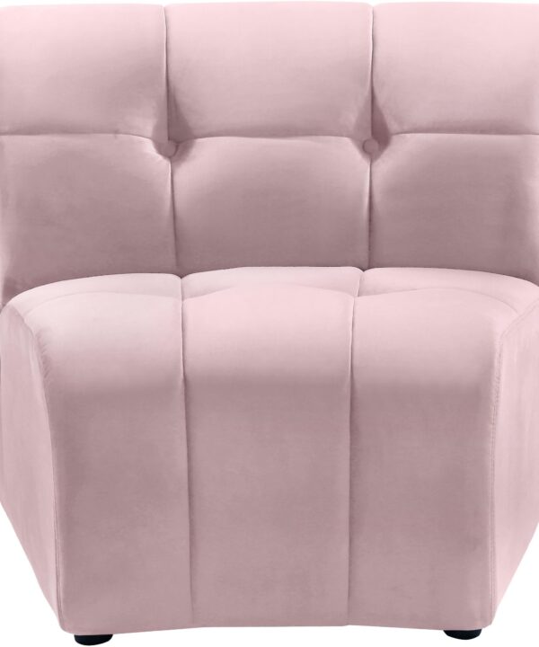 Limitless Pink Velvet Modular Chair - Luxe Home Furnishings (Jersey City, NJ)