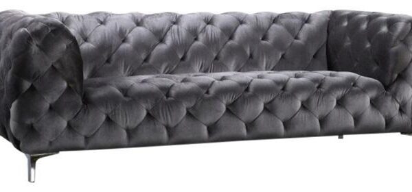 Mercer Grey Velvet Sofa - Luxe Home Furnishings (Jersey City, NJ)