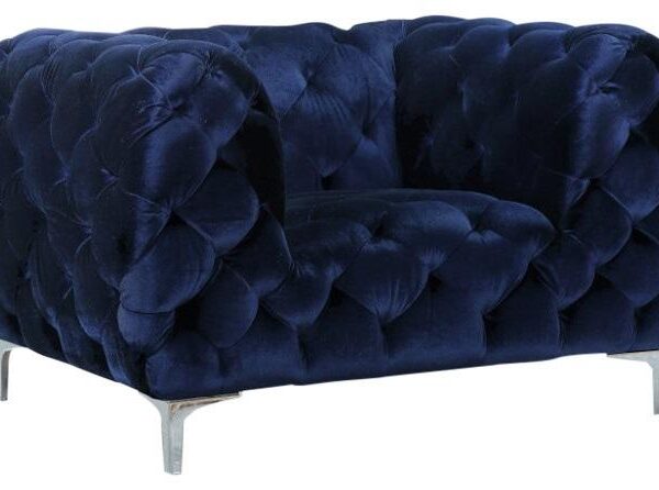 Mercer Navy Velvet Chair - Luxe Home Furnishings (Jersey City, NJ)