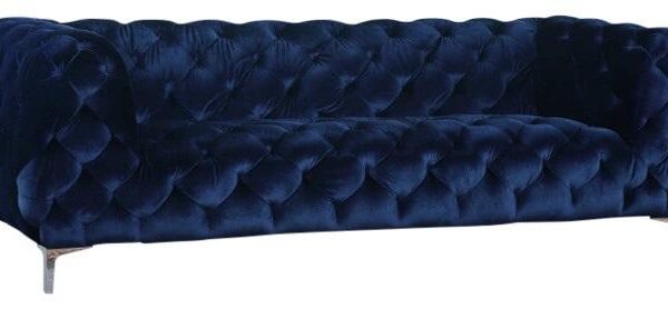 Mercer Navy Velvet Sofa - Luxe Home Furnishings (Jersey City, NJ)