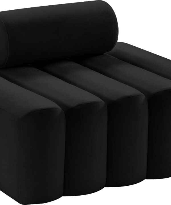 Melody Black Velvet Chair - Luxe Home Furnishings (Jersey City, NJ)