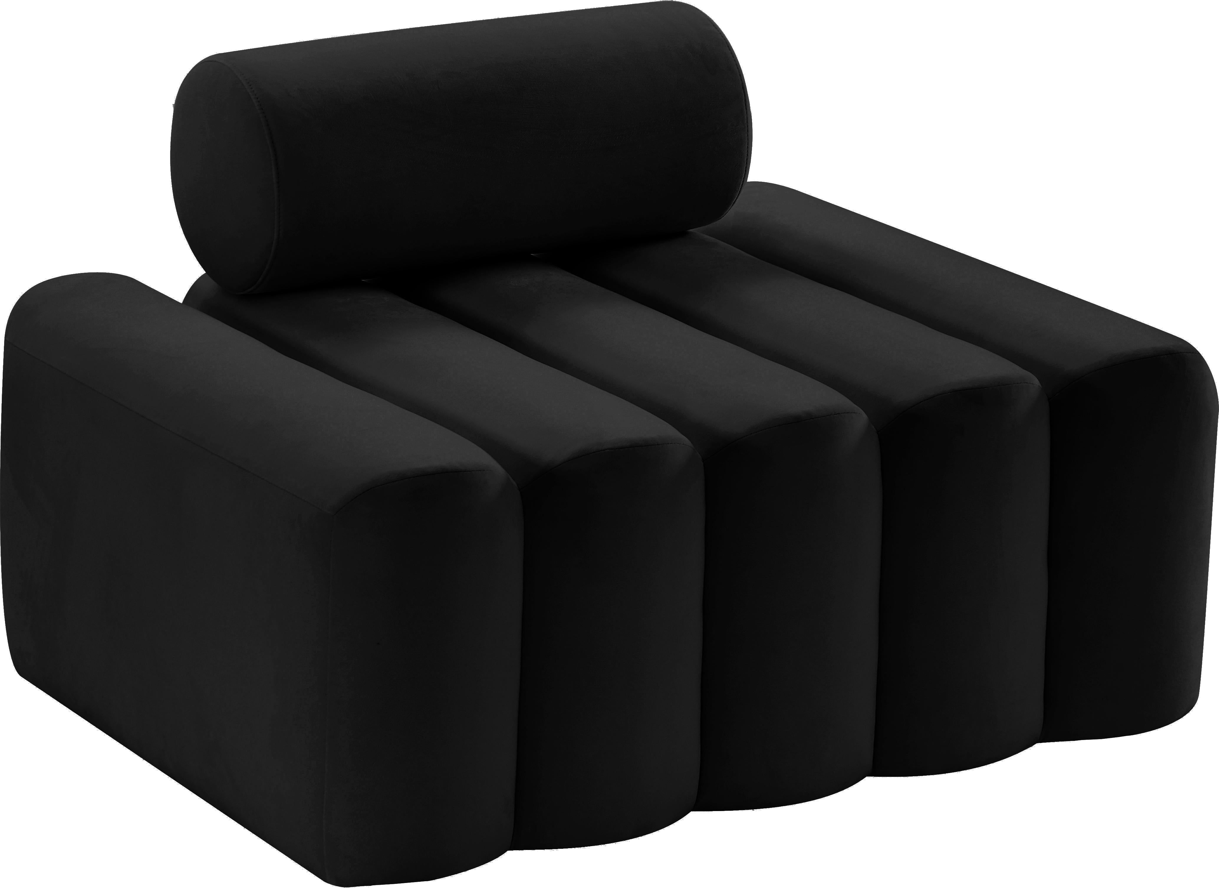 Melody Black Velvet Chair - Luxe Home Furnishings (Jersey City, NJ)