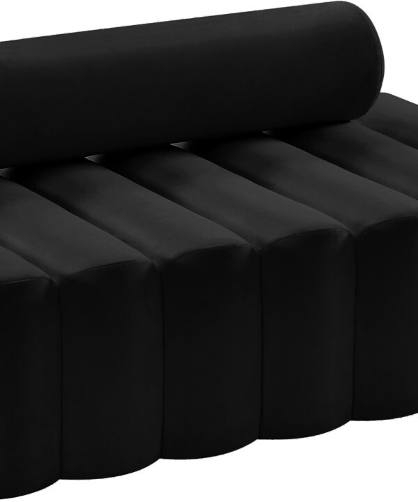 Melody Black Velvet Loveseat - Luxe Home Furnishings (Jersey City, NJ)