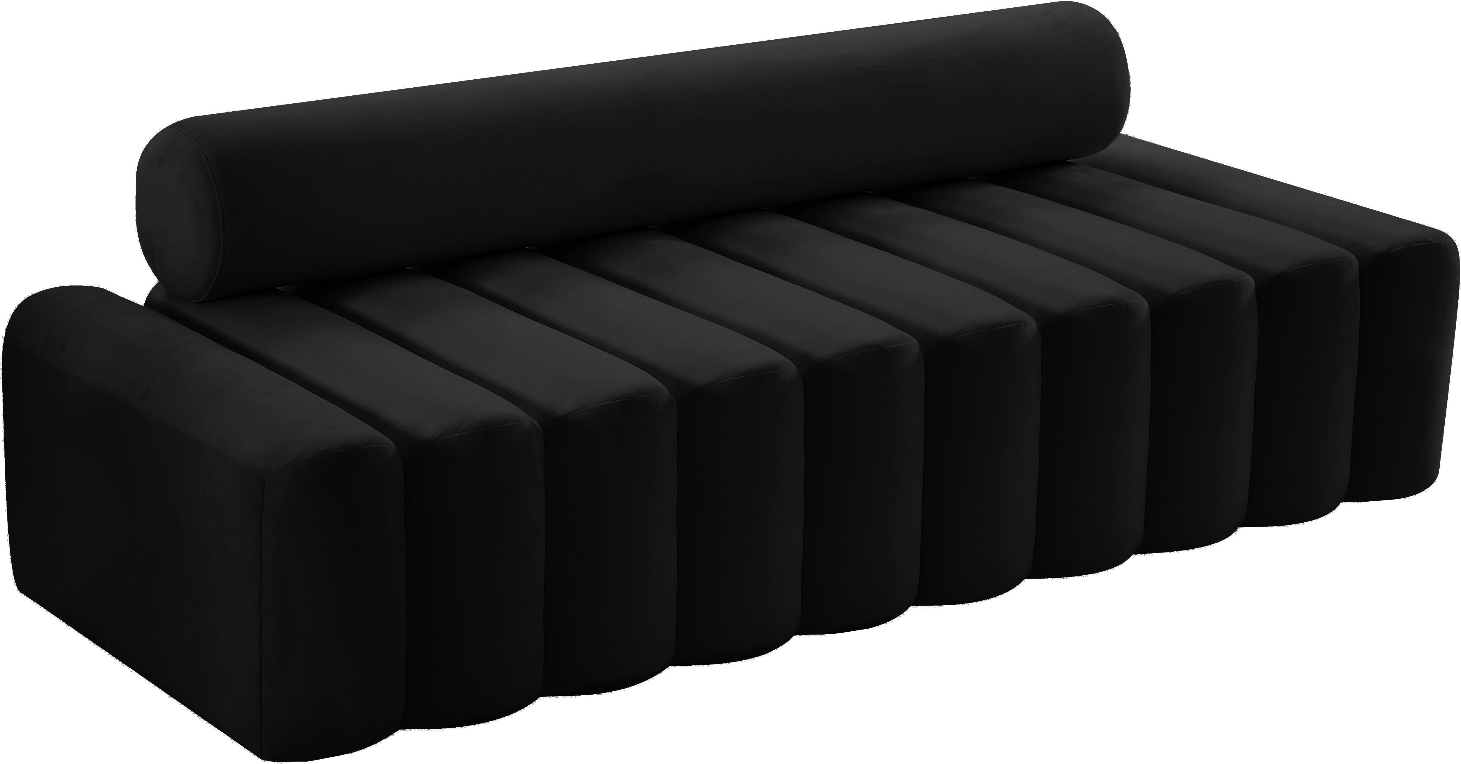 Melody Black Velvet Sofa - Luxe Home Furnishings (Jersey City, NJ)
