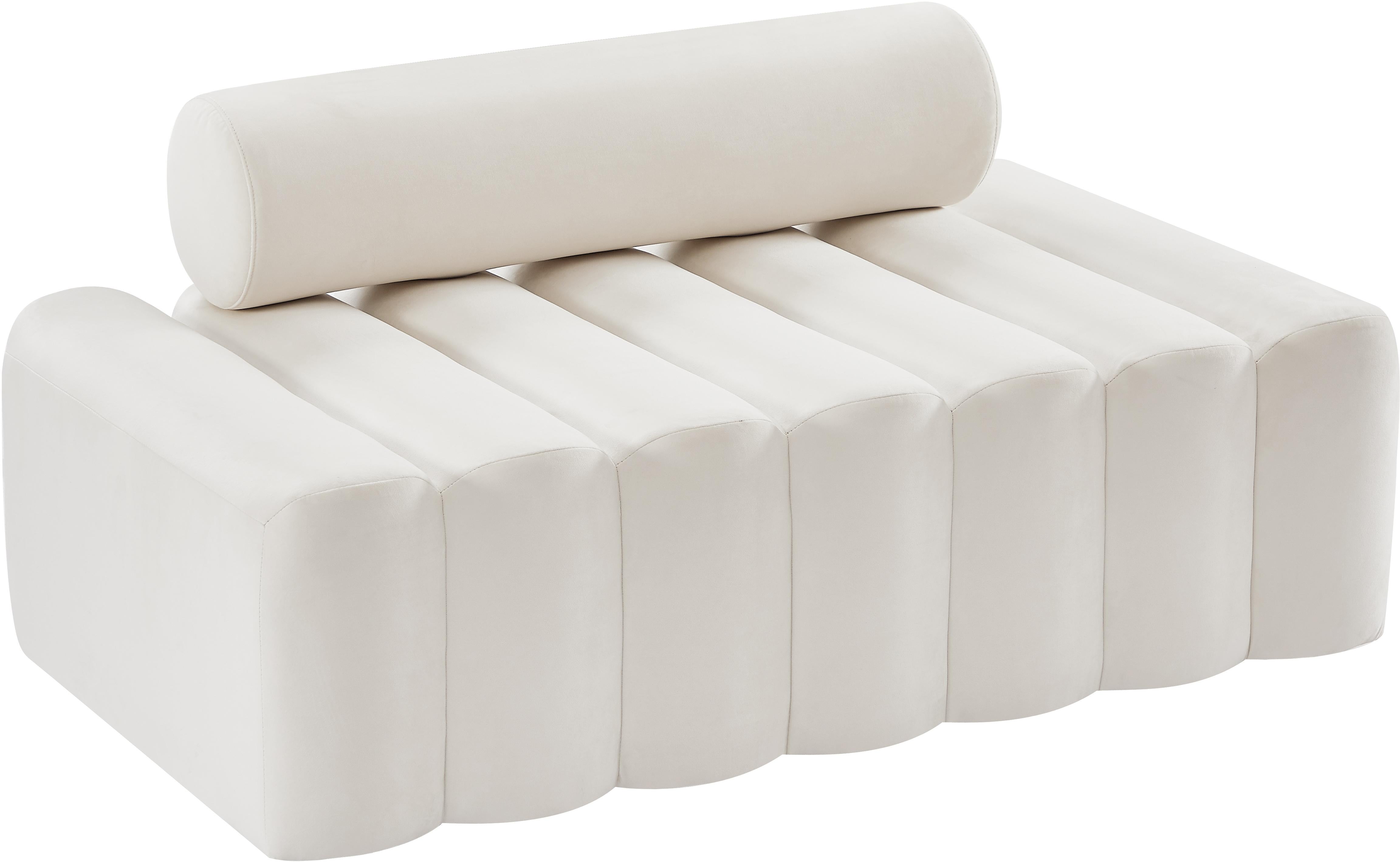 Melody Cream Velvet Loveseat - Luxe Home Furnishings (Jersey City, NJ)