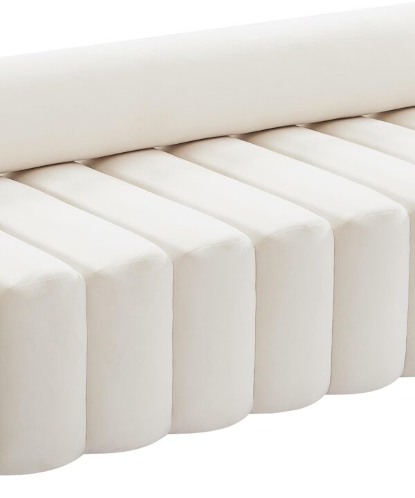 Melody Cream Velvet Sofa - Luxe Home Furnishings (Jersey City, NJ)