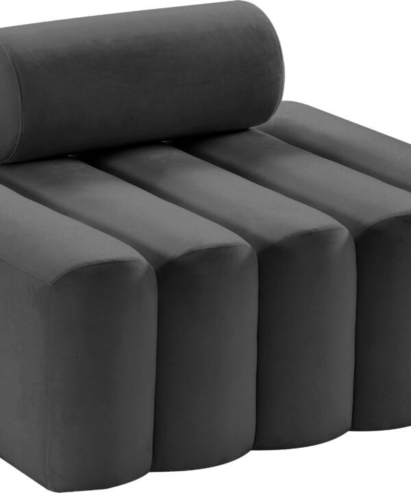 Melody Grey Velvet Chair - Luxe Home Furnishings (Jersey City, NJ)