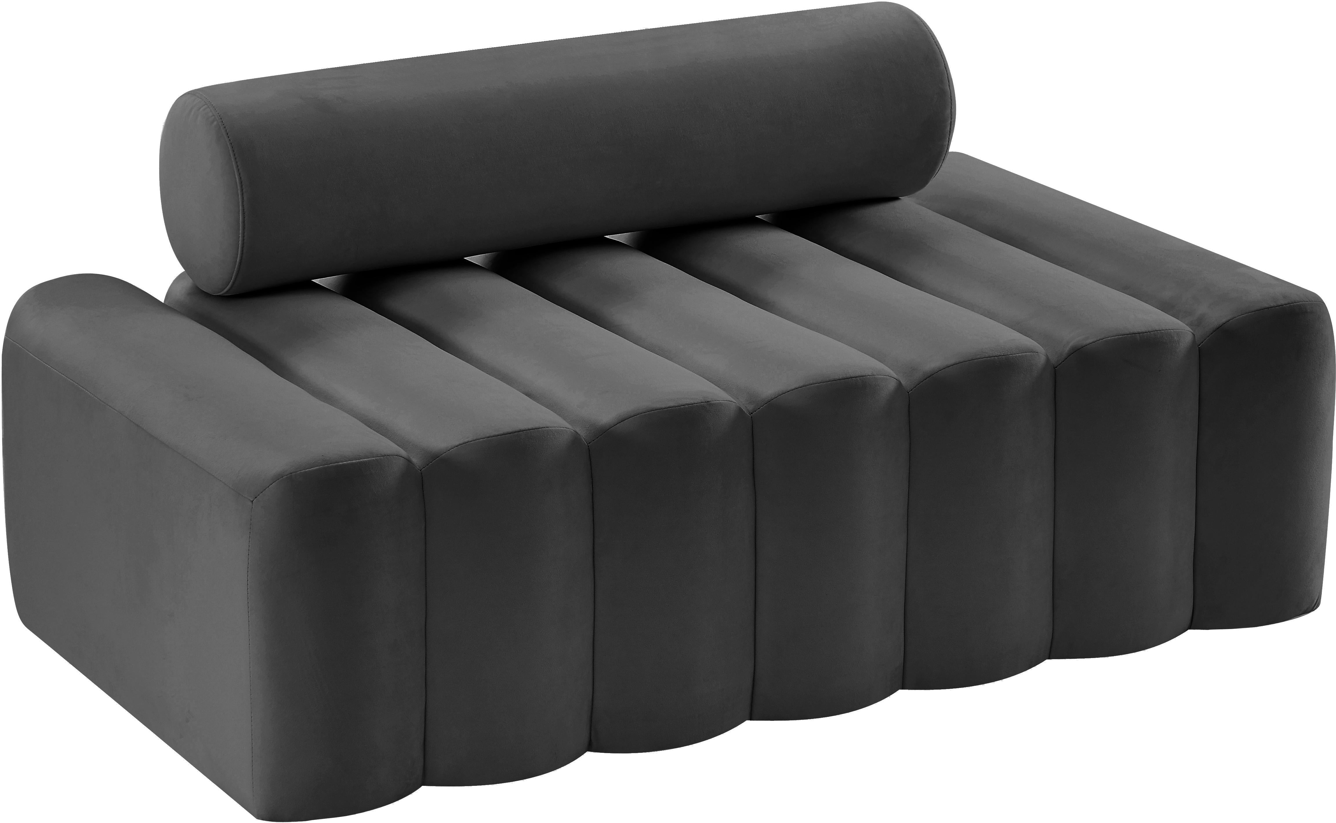Melody Grey Velvet Loveseat - Luxe Home Furnishings (Jersey City, NJ)