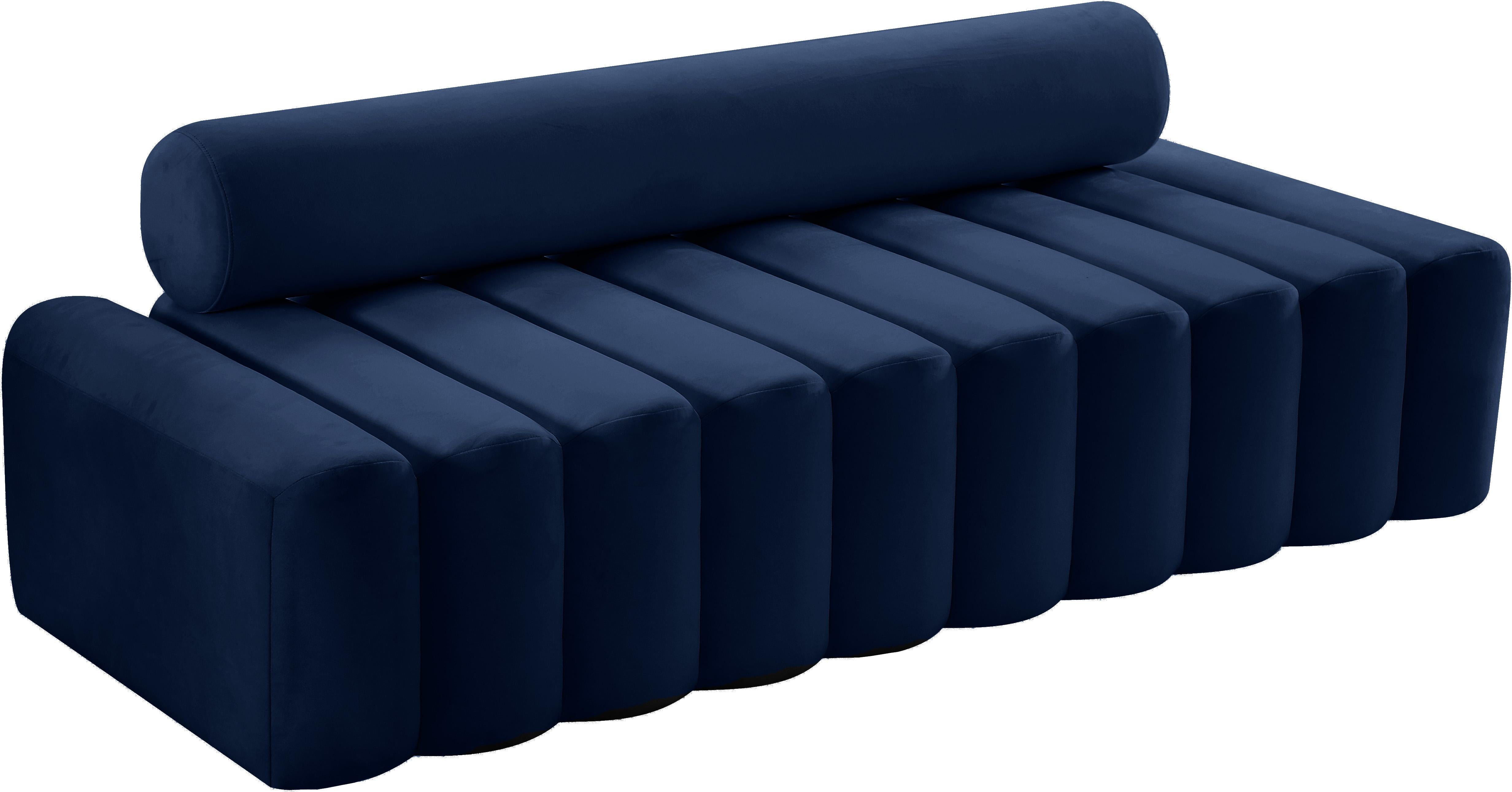Melody Navy Velvet Sofa - Luxe Home Furnishings (Jersey City, NJ)