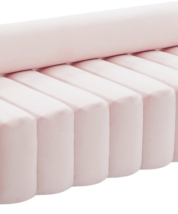 Melody Pink Velvet Sofa - Luxe Home Furnishings (Jersey City, NJ)