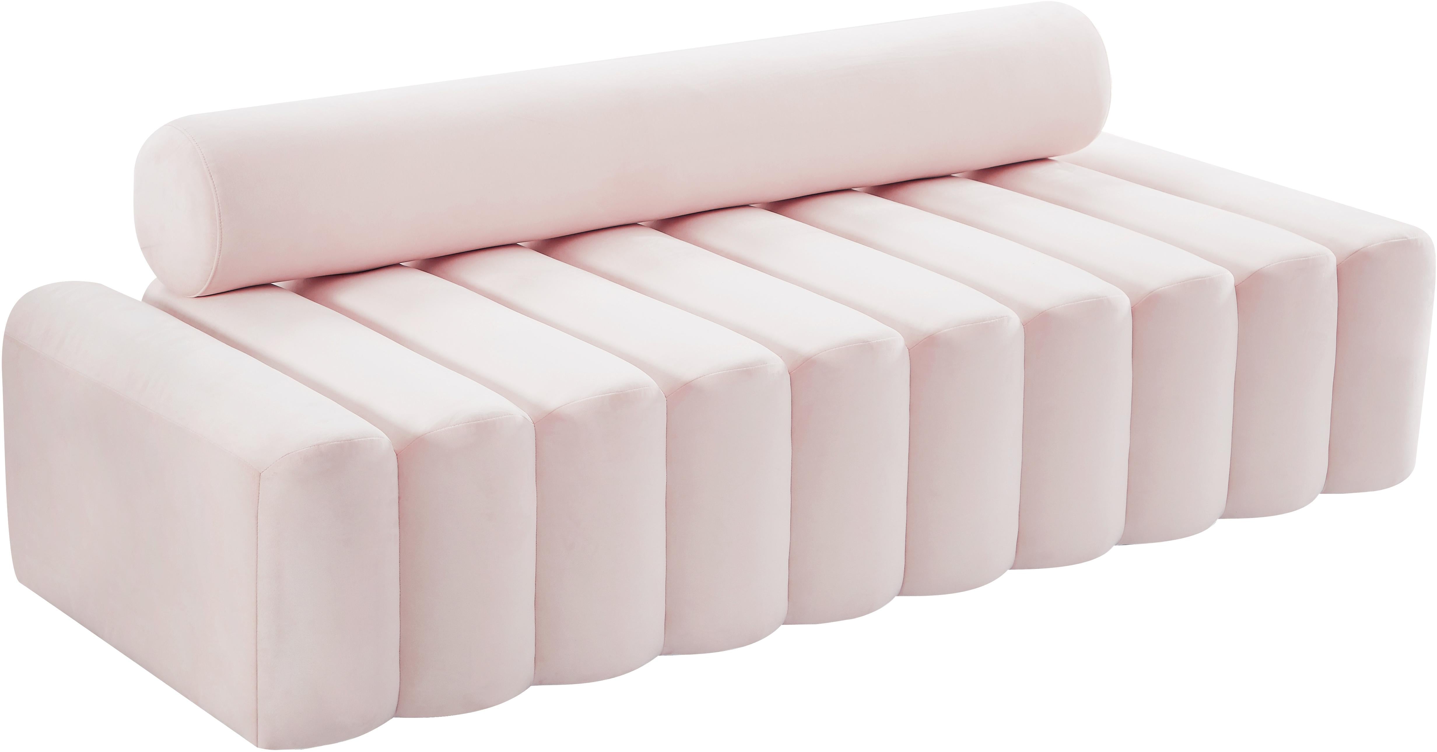 Melody Pink Velvet Sofa - Luxe Home Furnishings (Jersey City, NJ)